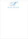 Triple Thick Watermark Flat Note Cards Image 1 of 5